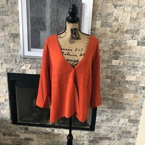 Orange cardigan